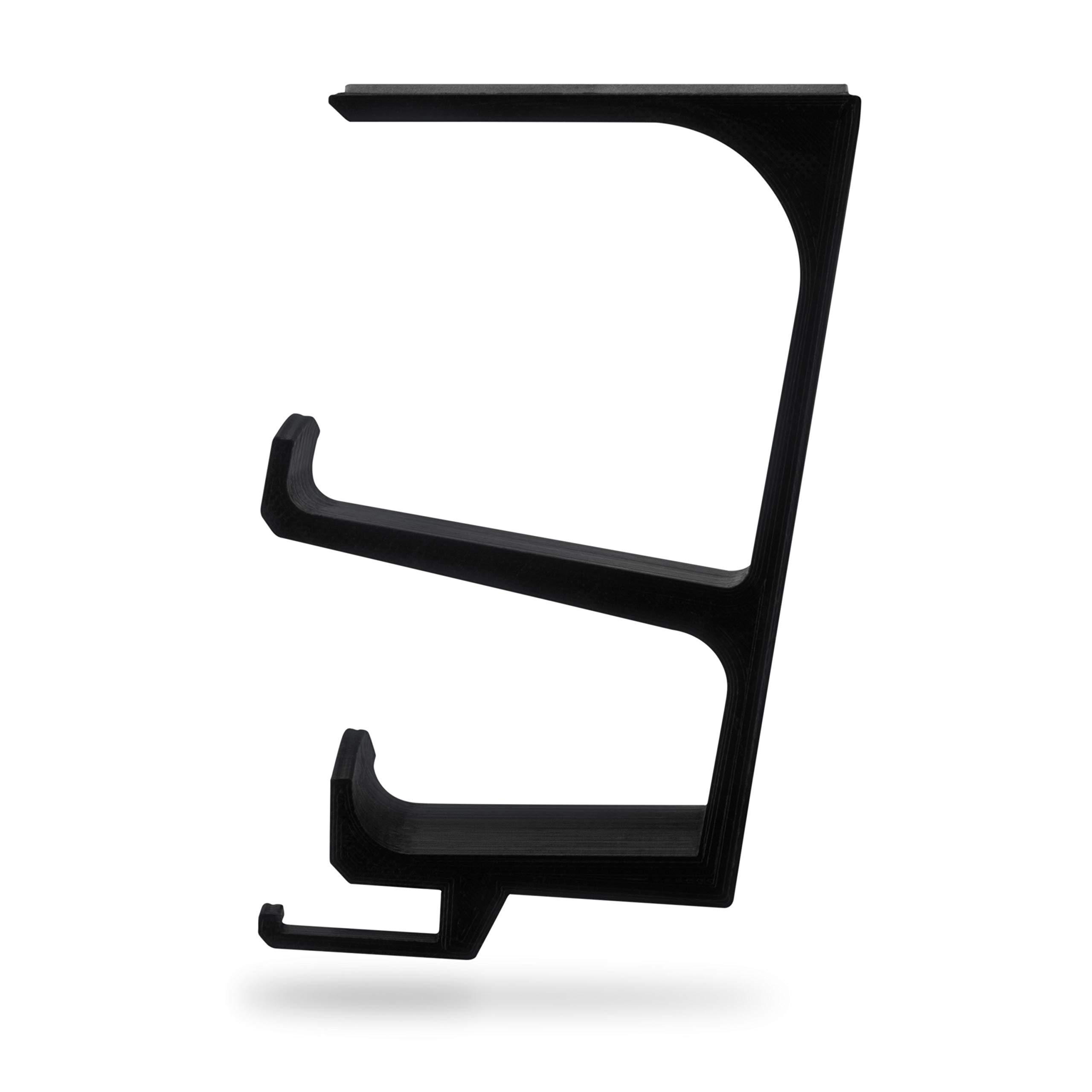 BRAINWAVZ VULCAN Under Desk Gaming Controller & Headphone Holder Stand - Compatible with Xbox One, PS4, PS5, Nintendo Switch, PC, DualShock, SteelSeries & Steam - Perfect for Organized Gaming Setup & Cable Management
