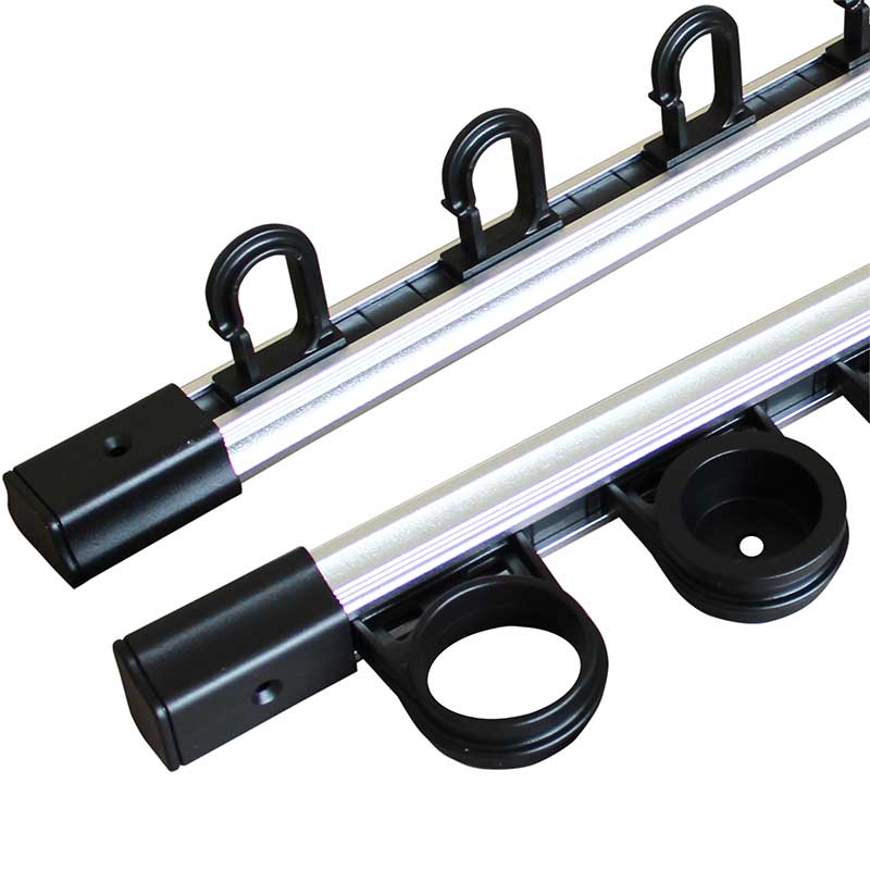 10-Rod Wall or Ceiling Mounted Fishing Rod Holder - Perfect for Garage, Basement & Boat Storage Organization