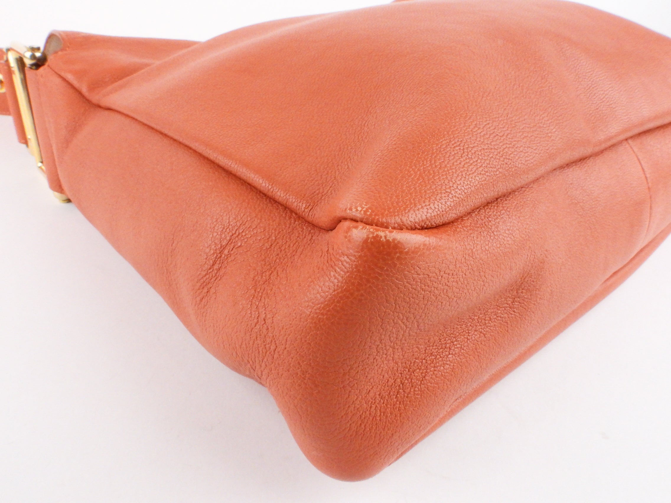 Chloe Vanessa Shoulder Bag - Genuine Orange Leather Crossbody Purse for Women | Perfect for Work, Travel & Everyday Use