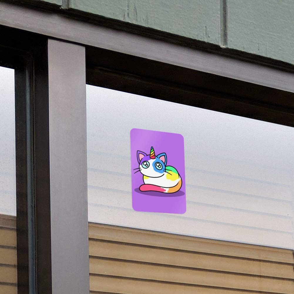 GRAPHICS & MORE Unicorn Cat with Rainbow Calico Markings - Whimsical Home Decor, Business & Office Sign - Perfect for Kids Rooms, Nurseries, and Creative Workspaces