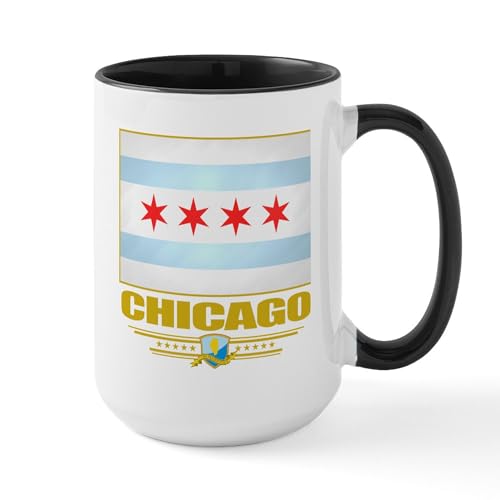 White/Black Inside - Chicago Pride Large Mug