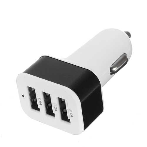Bakeey 3-Port USB Car Charger 2.1A Fast Charging Adapter for iPhone X/8/8 Plus, Samsung S8/S7, Xiaomi Mi5/Mi6 - Perfect for Road Trips & Daily Commute