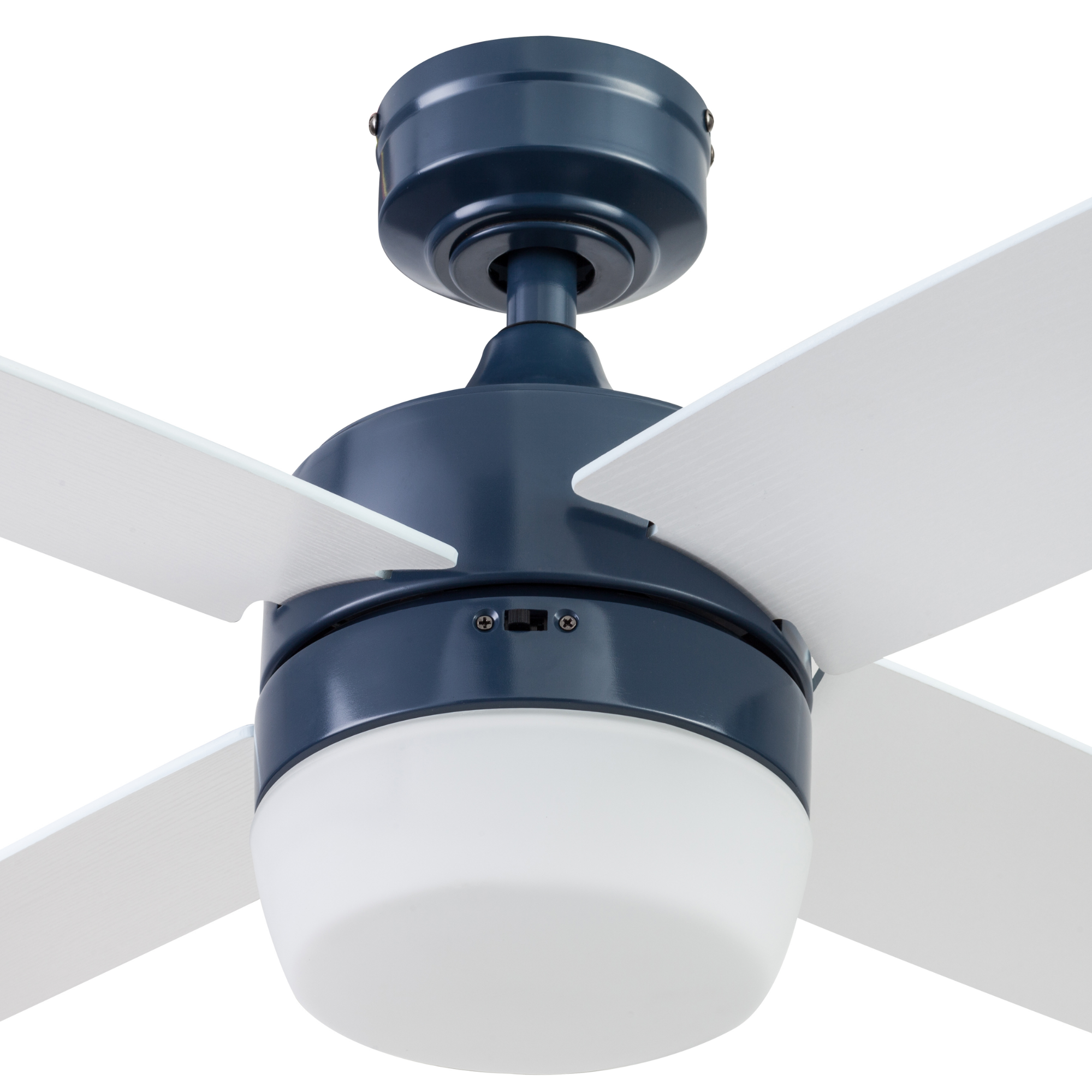 44 Inch Atlas Ceiling Fan with Remote Control in Sapphire Blue - Perfect for Living Room, Bedroom, and Outdoor Patio Cooling