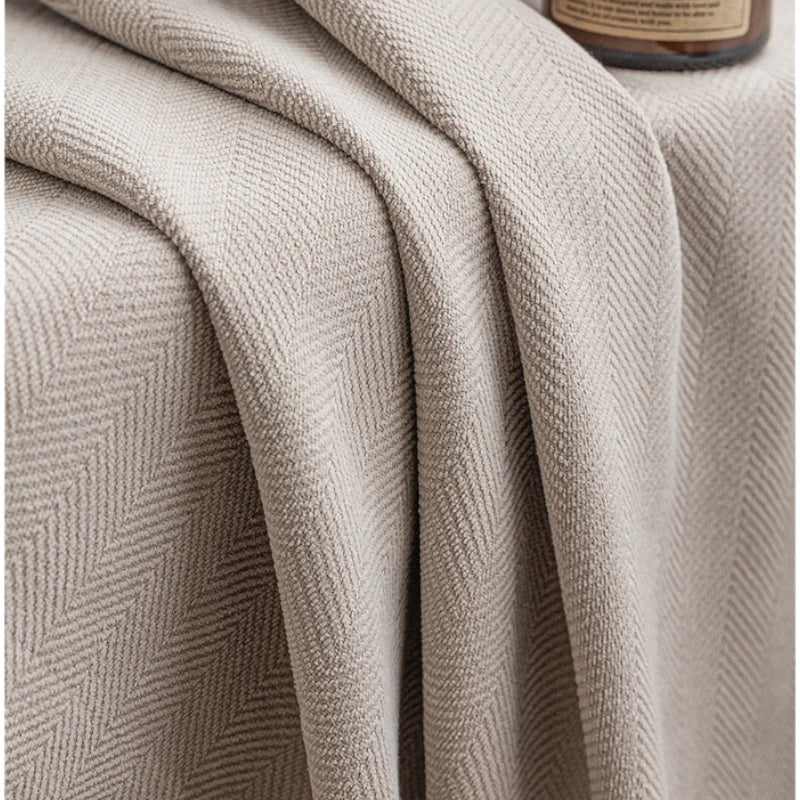 Sophia Plush Herringbone Blackout Curtains for Bedroom - Thermal Insulated Noise Reducing Window Drapes with Custom Sizes, Perfect for Nursery, Living Room & Home Theater