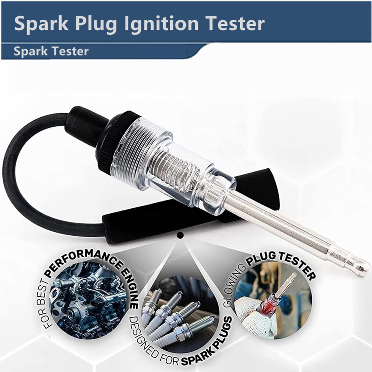 2-Pack Inline Spark Plug Tester - Universal Automotive Engine Diagnostic Tool for Cars, Chainsaws, Lawn Mowers (Internal & External Combustion Engines) | Perfect for Mechanics, DIY Enthusiasts & Small Engine Repair