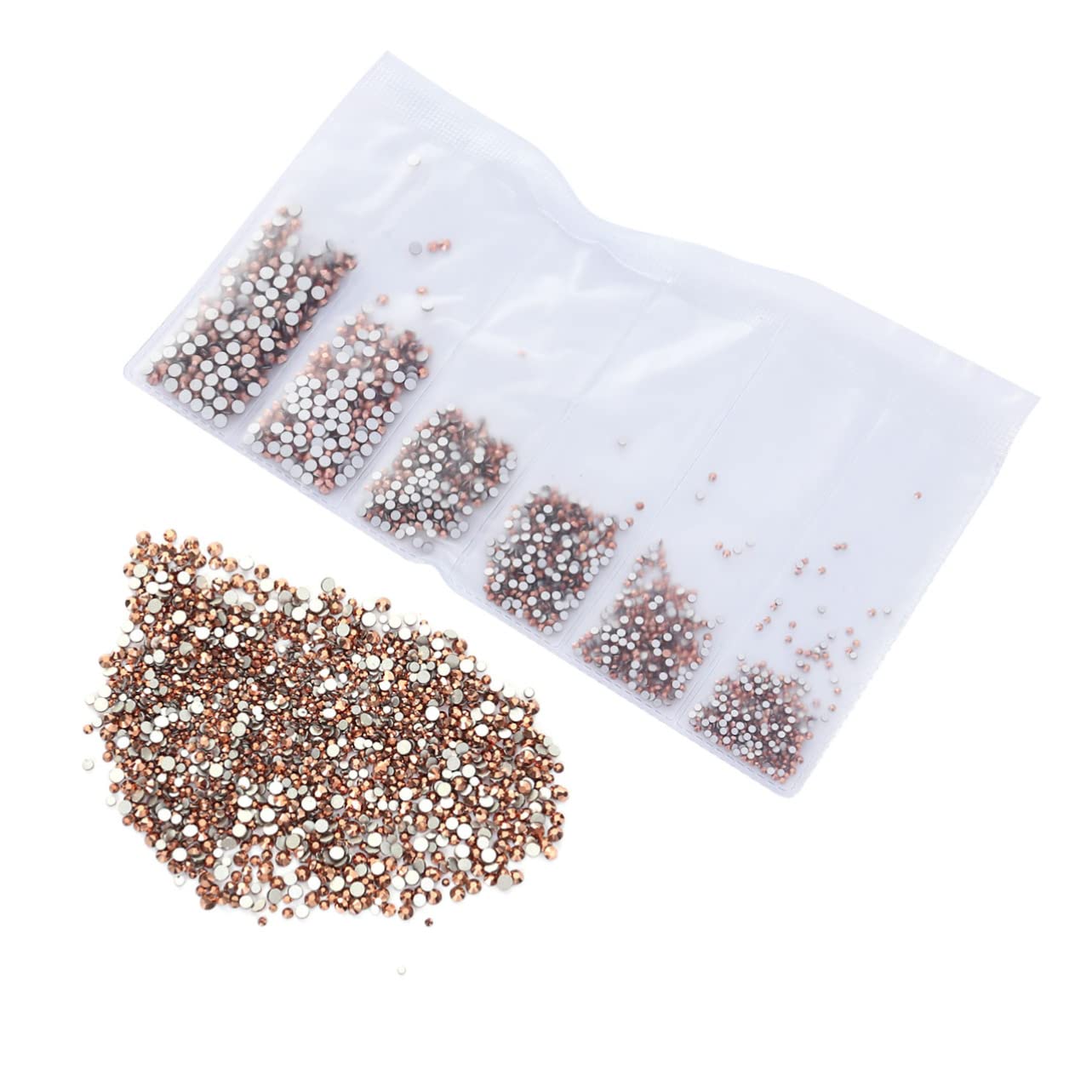 BIUDECO 3456pcs Rhinestone Nail Art Kit - Crystal Nail Decorations for Manicure, Golden Nail Drill Accessories | Perfect for DIY Nail Art, Salon Professionals & Home Use