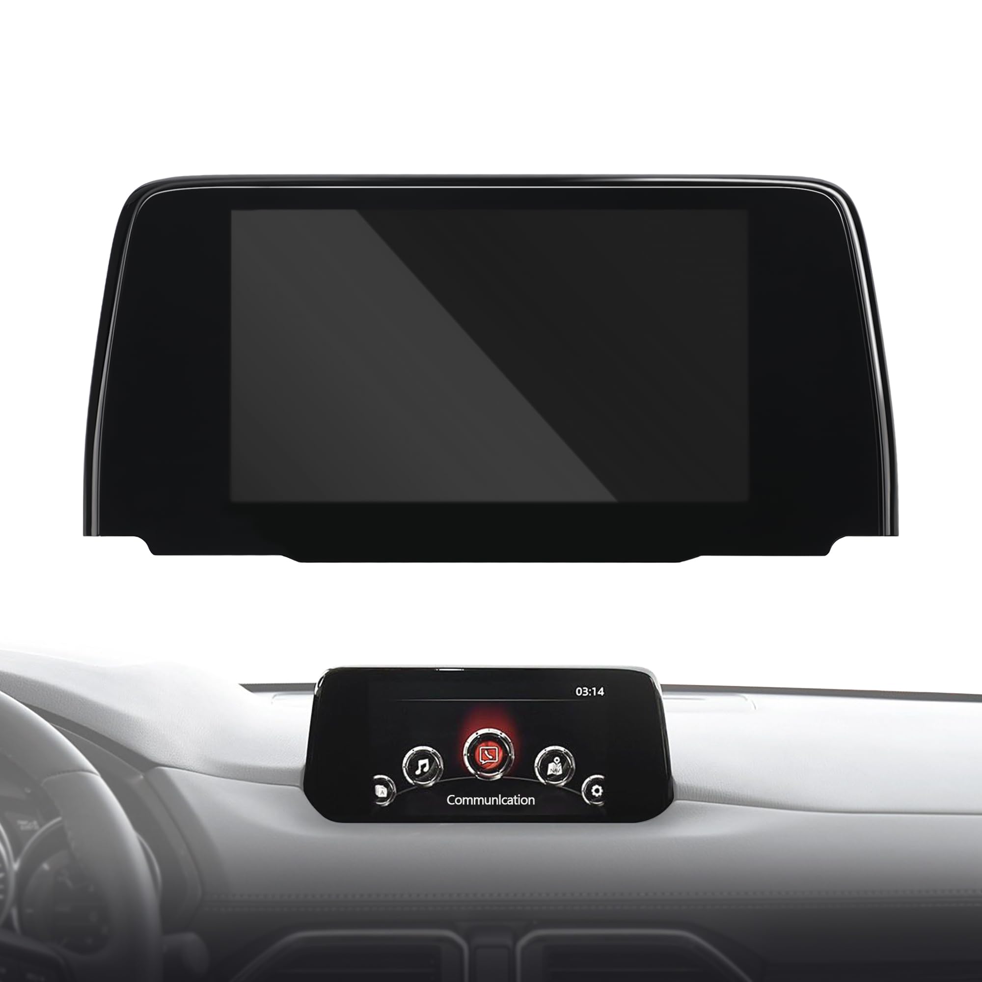 LEMON SHARK 7 Inch Touch Screen Car Stereo for Mazda CX-5 2017-2021 - Android Auto & Apple CarPlay Navigation System with LCD Display & Installation Frame - Perfect for Upgrading Your CX-5 Infotainment System