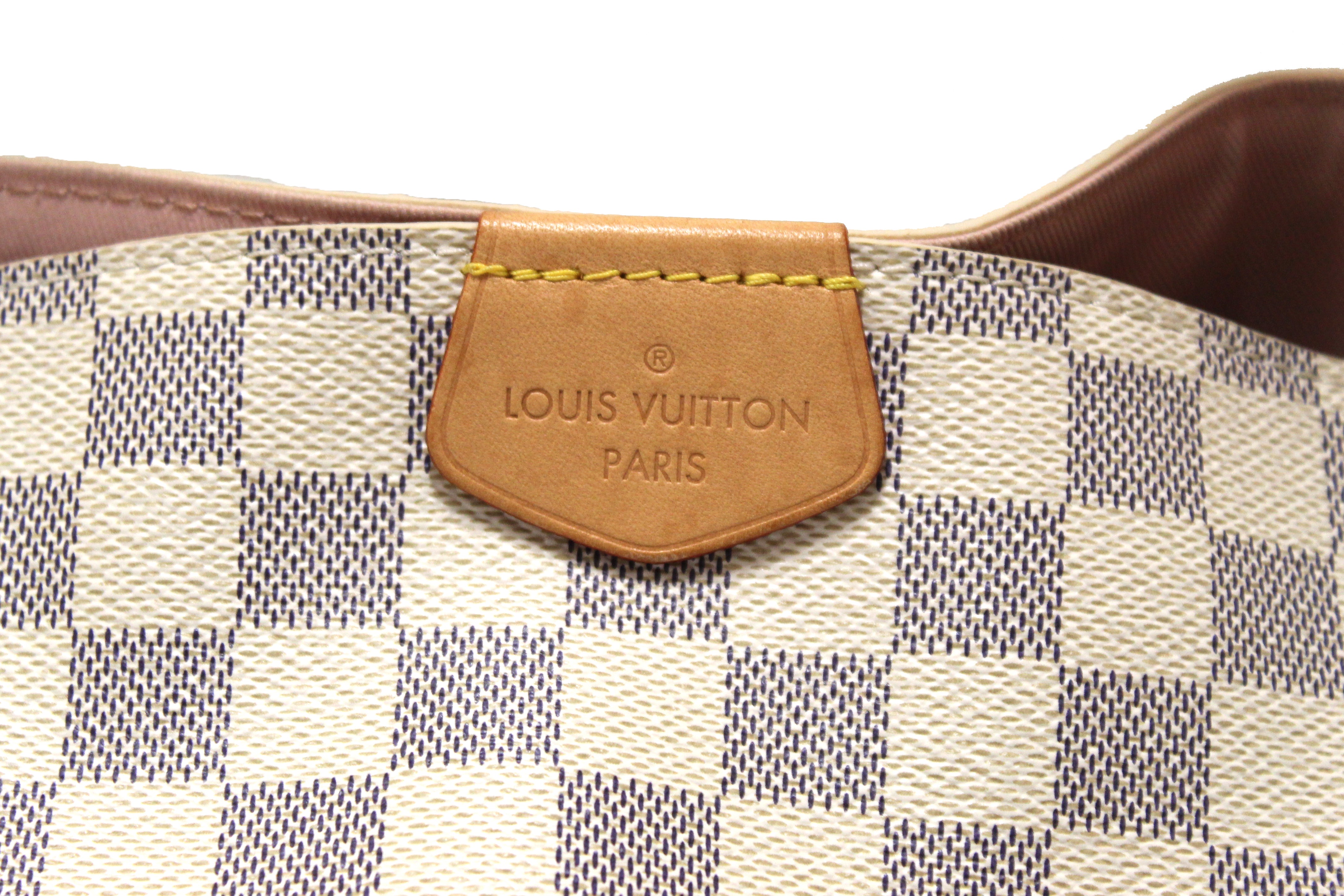 Authentic Louis Vuitton Damier Azur Graceful PM Hobo Shoulder Bag for Women - Luxury Designer Handbag Perfect for Work, Travel & Everyday Use