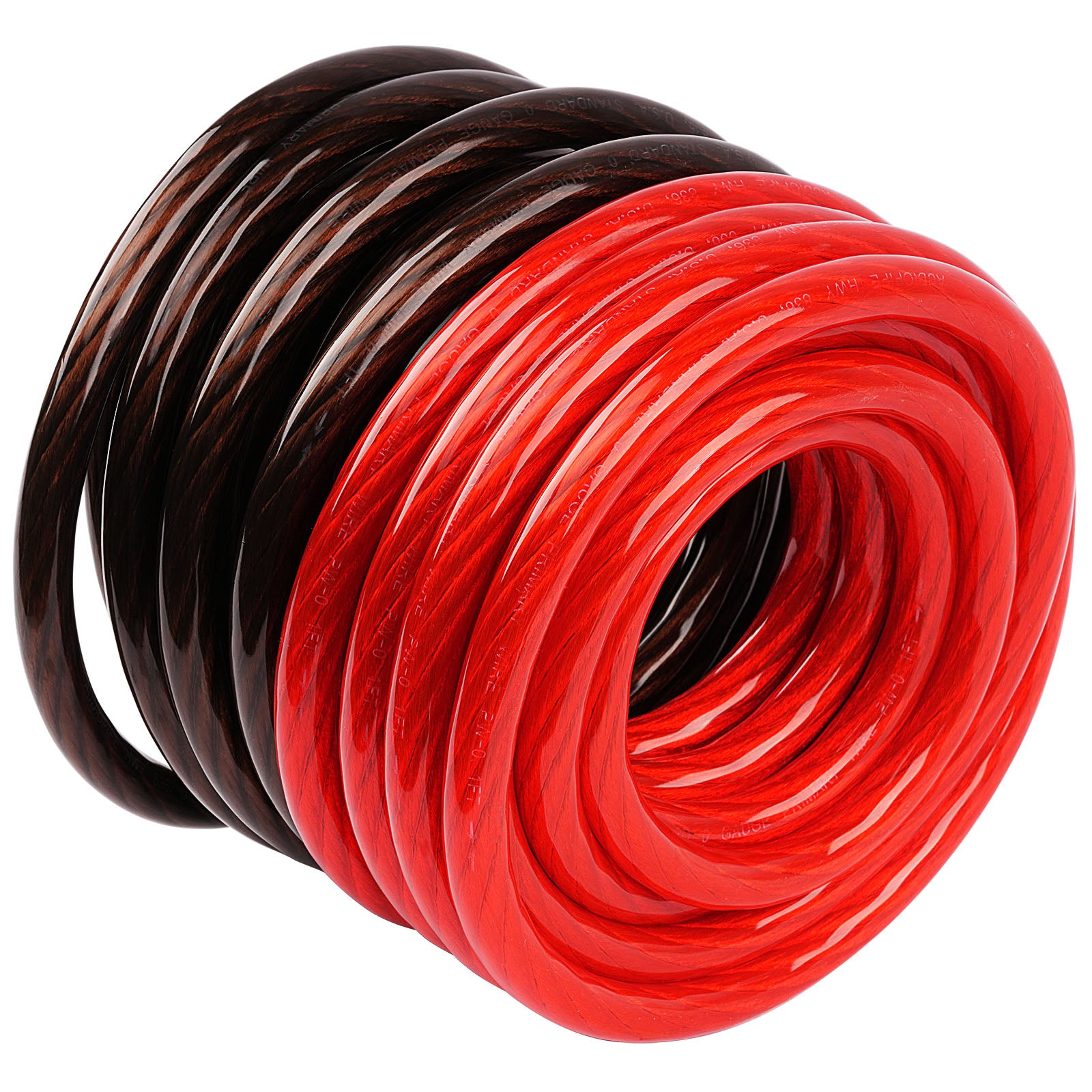 50Ft 4 Gauge Black and Red Primary Automotive Wire (PWK 4 50RB) - Perfect for Car Audio, Battery Cables, and Electrical Wiring Projects
