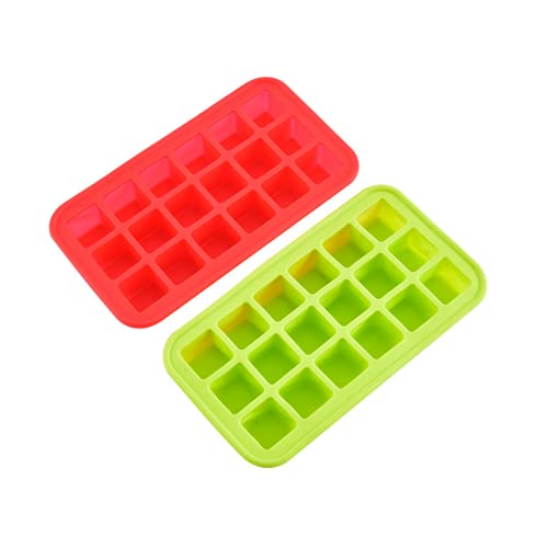 Premium 18-Grid Silicone Ice Cube Tray for Cocktails, Chocolate & Jelly - Small Square Ice Molds with Lattice Design - DIY Home Bar & Kitchen Tool (1-Piece) - Perfect for Parties, Beverages & Desserts