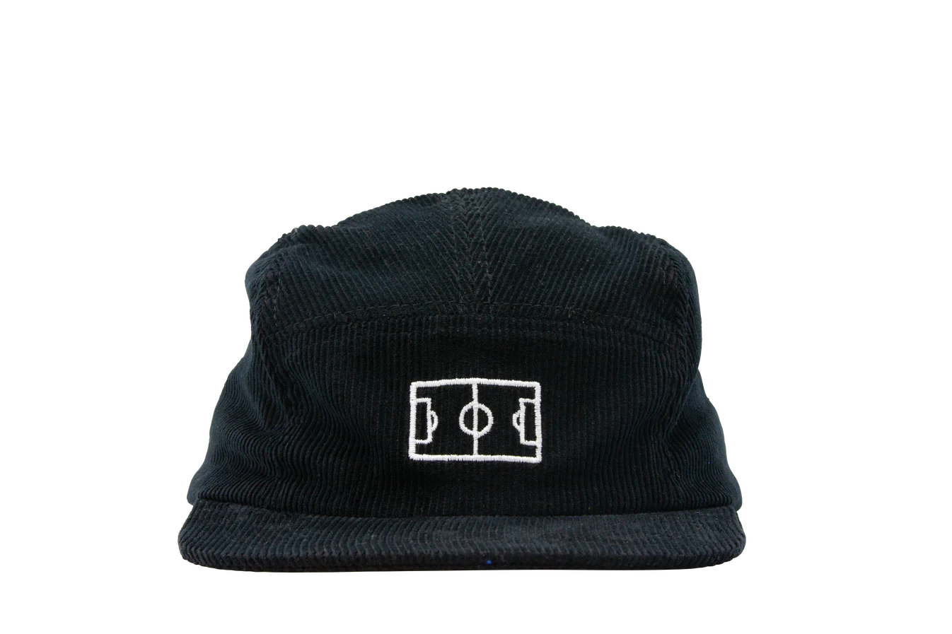 Goiaba E.C. 5 Panel Corduroy Hat for Men - Vintage Cotton Baseball Cap, Adjustable Strap, Black - Perfect for Outdoor Activities, Streetwear & Casual Fashion