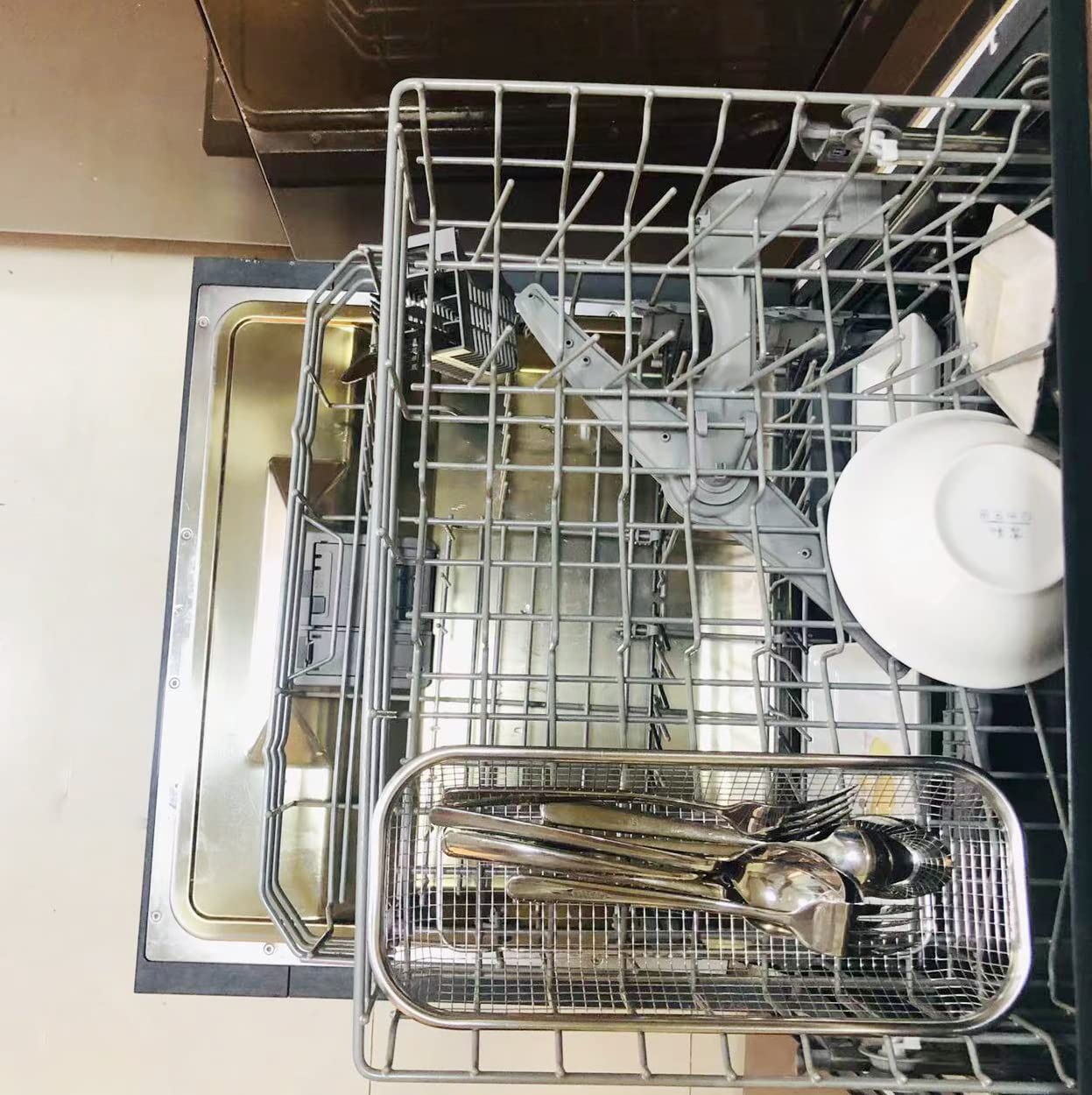 Stainless Steel Dishwasher Silverware Basket - 12.1