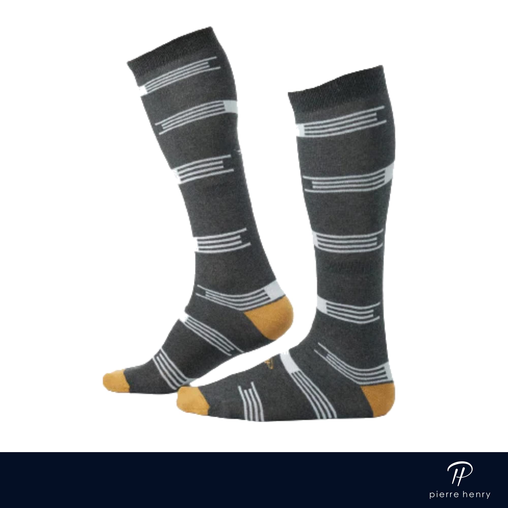 Premium Men's Over the Calf Dress Socks (3-Pack) | Soft Cotton Long Socks for Business & Formal Wear | Stay-Up Comfort for 12+ Hours | Ideal for Office, Weddings & Special Occasions
