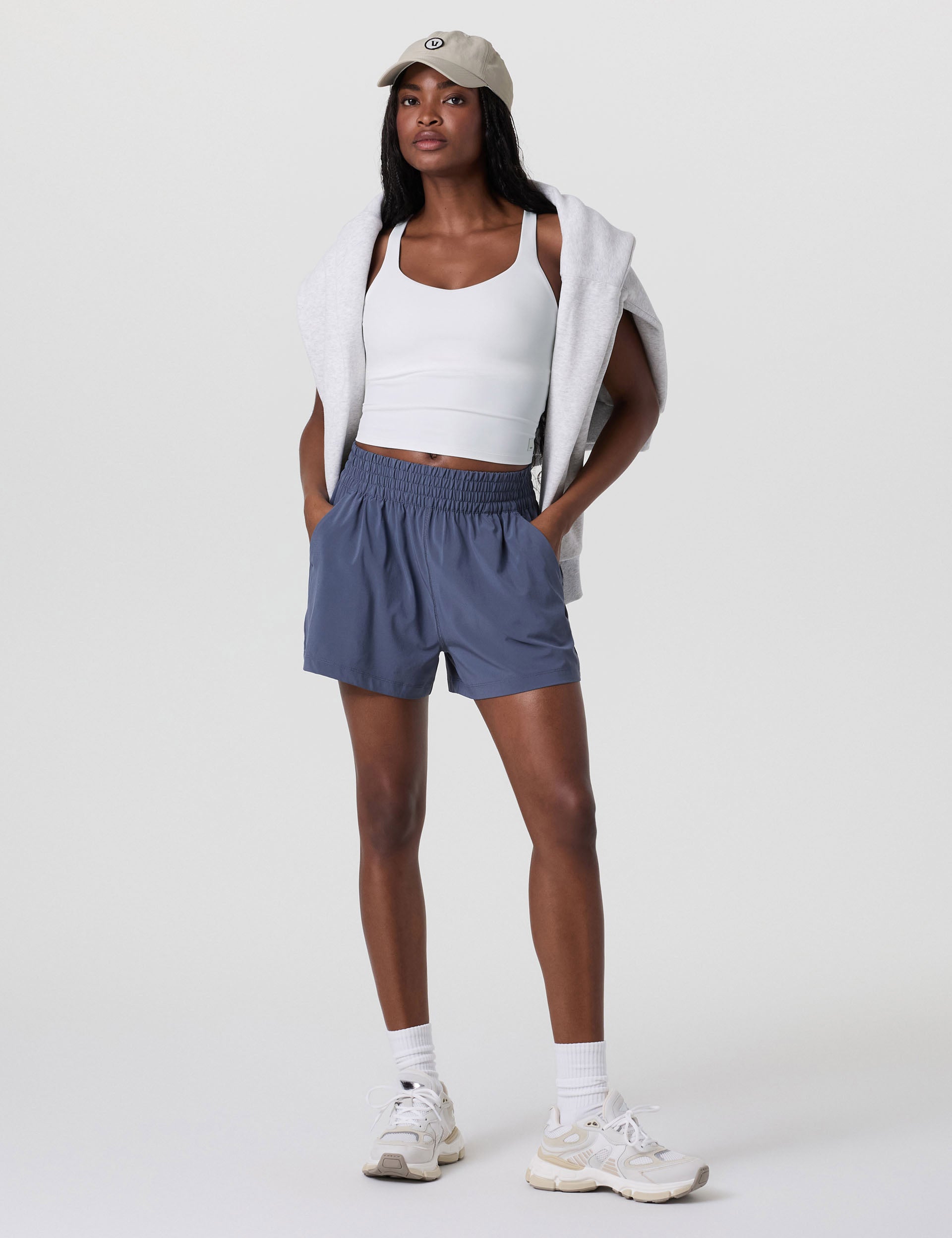 Dynamic Tank Top for Women - Comfortable White Workout Shirt for Yoga, Gym & Running