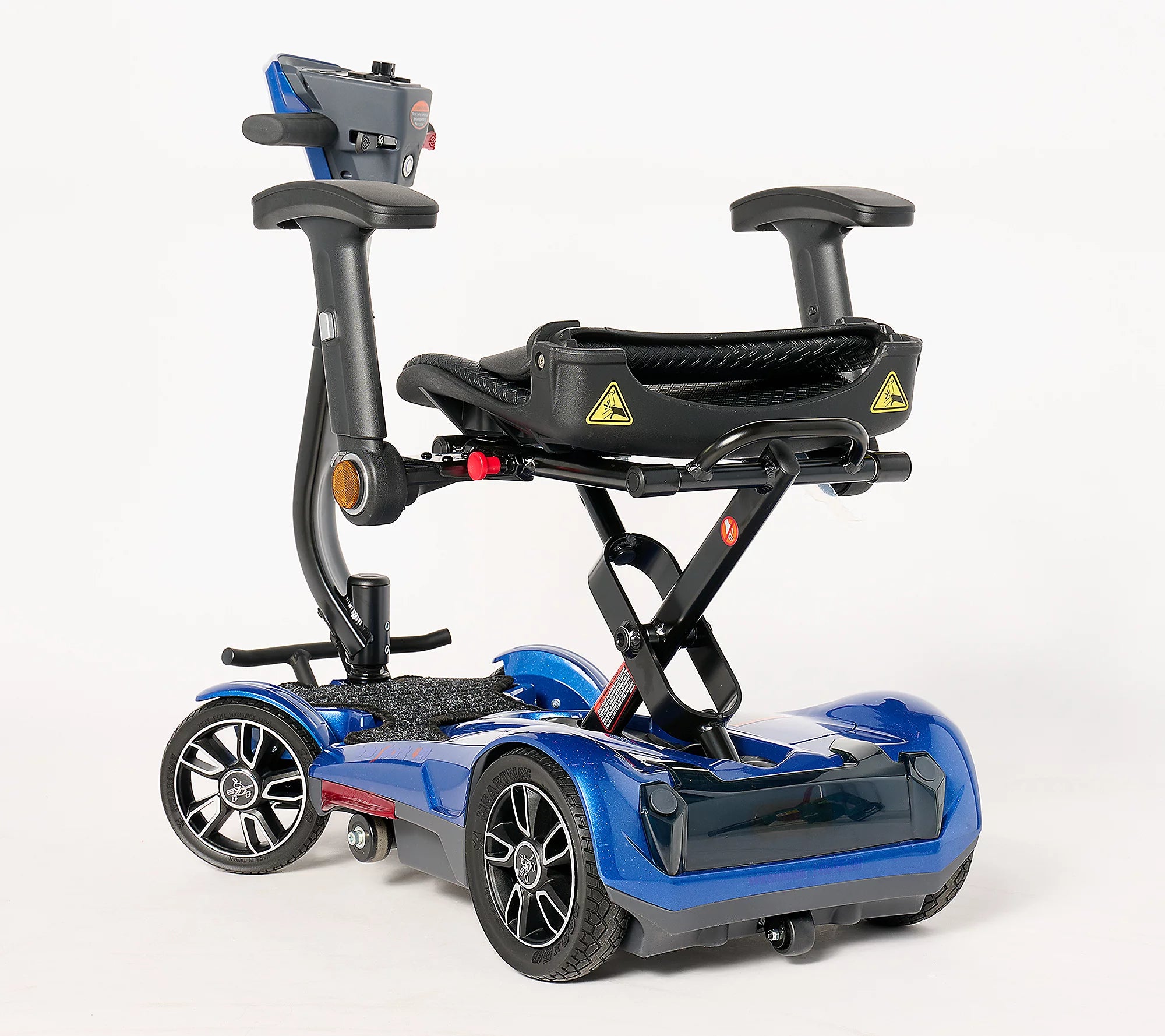 EV Rider Transport 4M Foldable Mobility Scooter - 4 Wheel Electric Scooter for Adults & Seniors - 250 lbs Weight Capacity - 24V 10Ah Li-Ion Battery - 3.7 MPH Speed - 7 Miles Range - Ideal for Indoor/Outdoor Use, Shopping, Travel & Daily Commuting (Model S19FM)