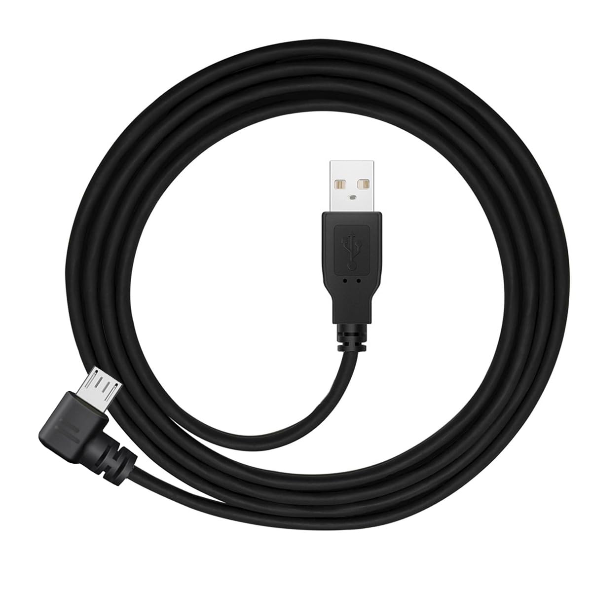 90 Degree Right Angle Micro USB to USB 2.0 Cable - 5Pin Fast Charging & 480Mbps Data Sync Cable for Android Phones & Tablets (25cm/0.82ft) - Perfect for Tight Spaces & Car Charging