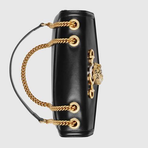 Gucci Rajah Medium Shoulder Bag for Women - Black Leather Designer Handbag | Perfect for Work, Travel & Evening Events