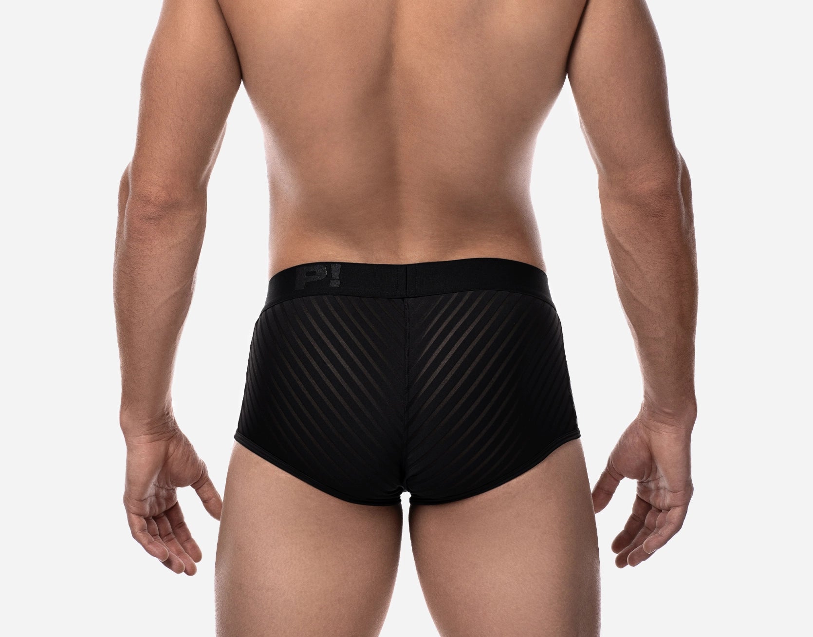 **Breathable PUMP! Whisper Mesh Boxer Briefs for Men - Soft Stretch Underwear - Black - Ideal for Gym, Running & Everyday Comfort**