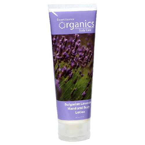 Organic Bulgarian Lavender Hand & Body Lotion by Desert Essence - 8oz (3-Pack) | Hydrating Moisturizer for Dry Skin, Aromatherapy Relaxation & Daily Skincare Routine