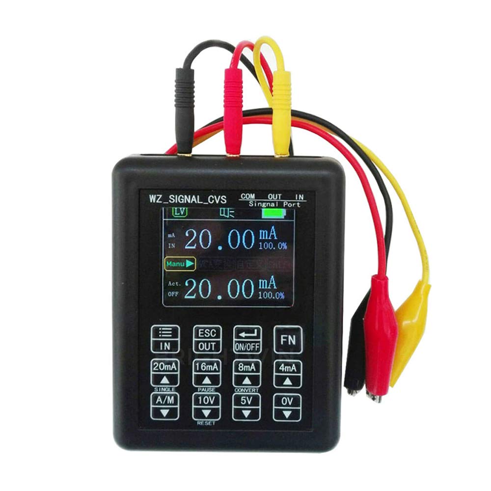 JDH Precision 4-20mA 0-10V Signal Generator - Process Control Signal Calibrator with 0-20mA Constant Current Source - Ideal for Process Instrumentation Debugging, Industrial Automation & Electrical Testing