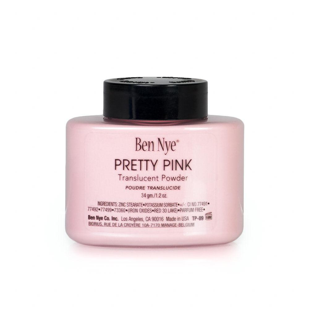 Ben Nye Pretty Pink Classic Translucent Face Powder - Professional Makeup Setting Powder for Flawless Finish | Perfect for Stage, Photography & Everyday Wear