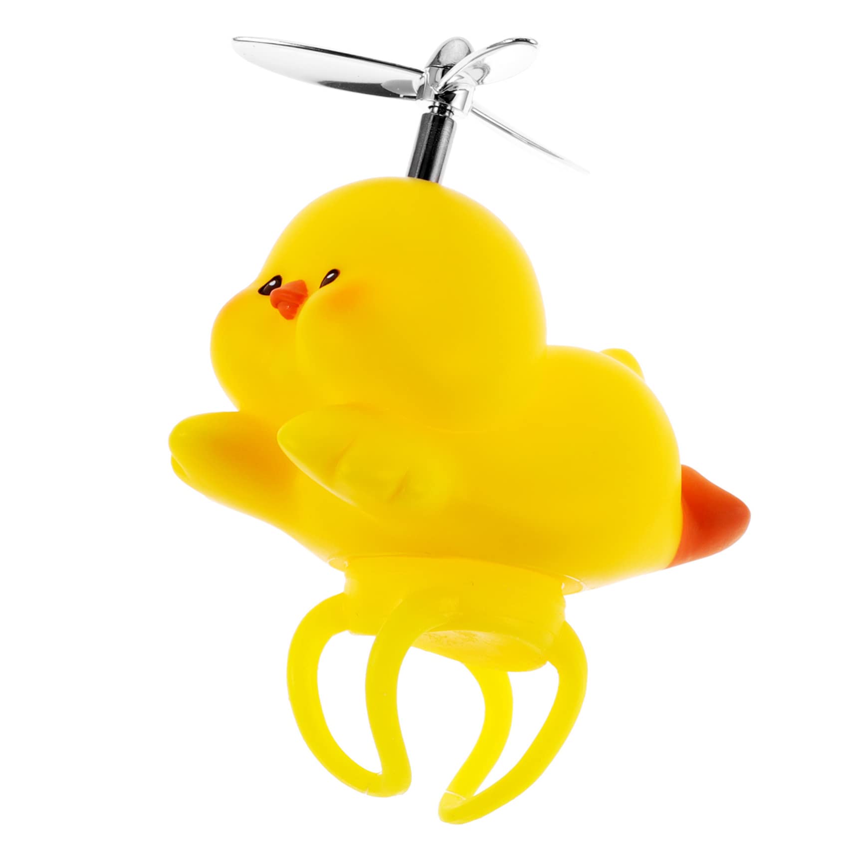 GOOHOCHY Bike Handlebar Spinner - Rotating Propeller Duck Ornament for Bicycle Accessories | Fun Cycling Decor for Kids & Adults