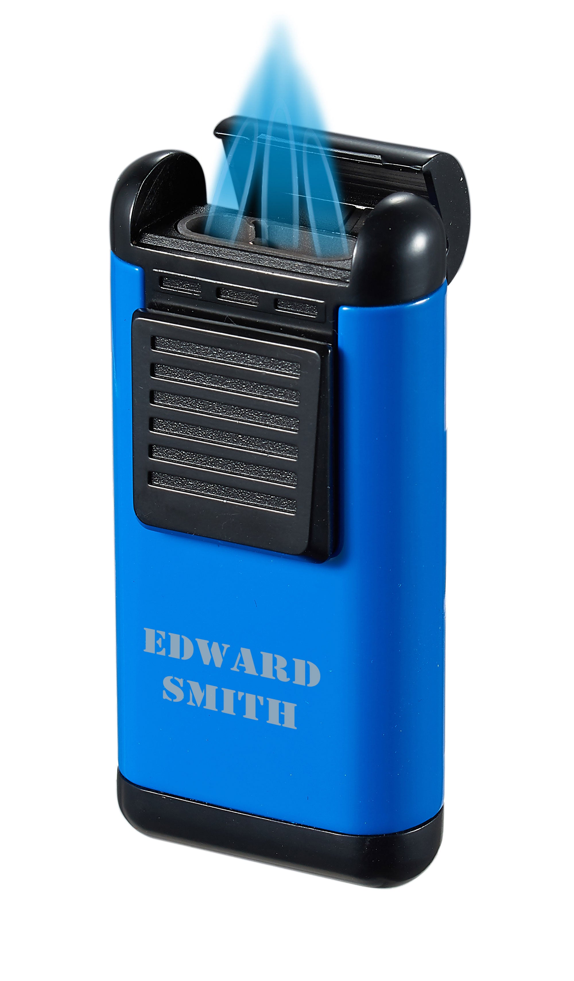 Visol Antero Triple Jet Flame Cigar Lighter - Windproof Butane Torch Lighter (Blue) - Perfect for Cigars, Cigarettes & Outdoor Use