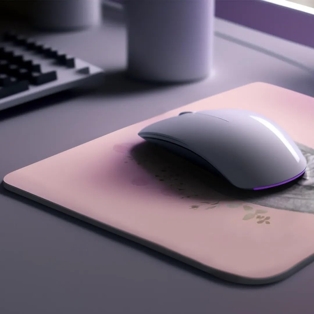 Premium Non-Slip Rubber Mouse Pad with Wild African Animal Design (Rhino) - Perfect for Home Office, Work Desk, Computer & Laptop Use - Enhances Comfort & Precision for Gaming, Graphic Design & Daily Computing