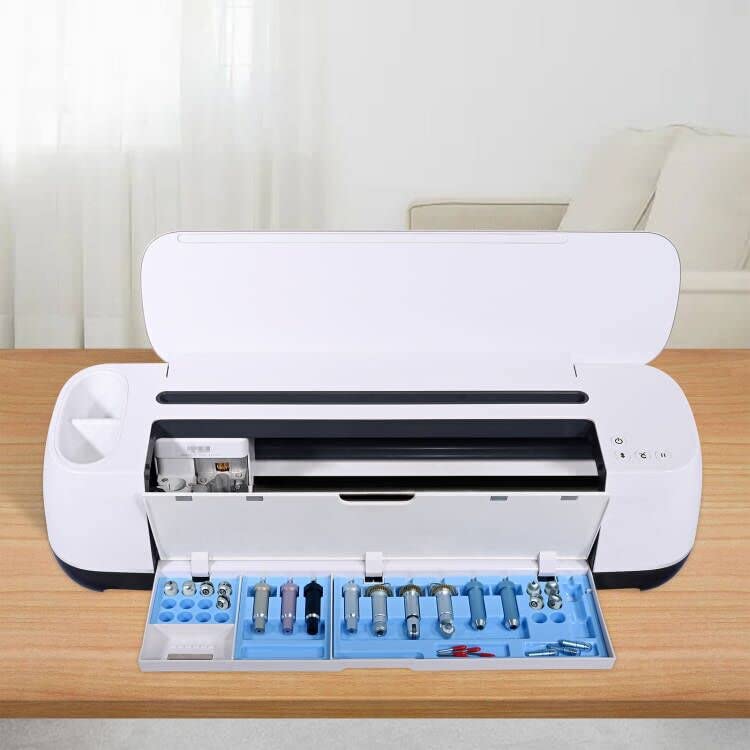 Premium Blade Storage Insert for Cricut Maker 3 & Maker - Organizer Tray for Blades, Drawer Housing & Quickswap Tips (Blue) - Perfect for Crafting, Scrapbooking & DIY Projects (Blades & Housing Not Included)