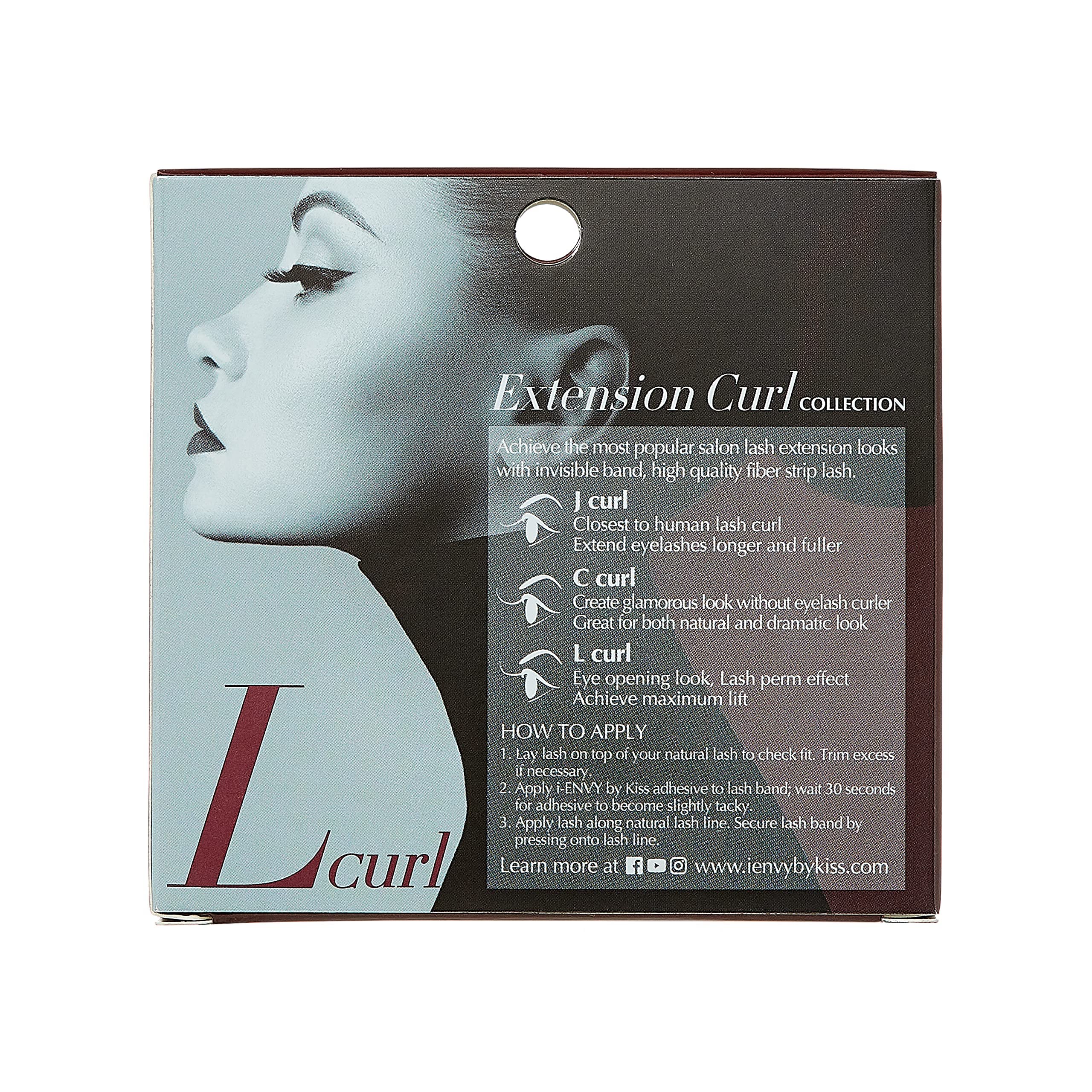 i-Envy 3 Pairs False Eyelashes - L Curl Natural Lashes for Salon Lash Extension Effect | Perfect for Daily Wear, Parties & Special Occasions