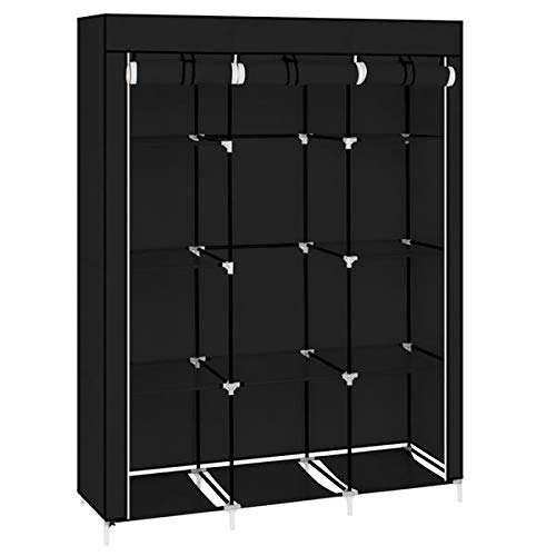 Portable Closet Organizer with 10 Shelves - Non-Woven Fabric Wardrobe Storage for Bedroom & Living Room | Dust-Proof, Space-Saving Closet Solution for Small Apartments & Dorm Rooms