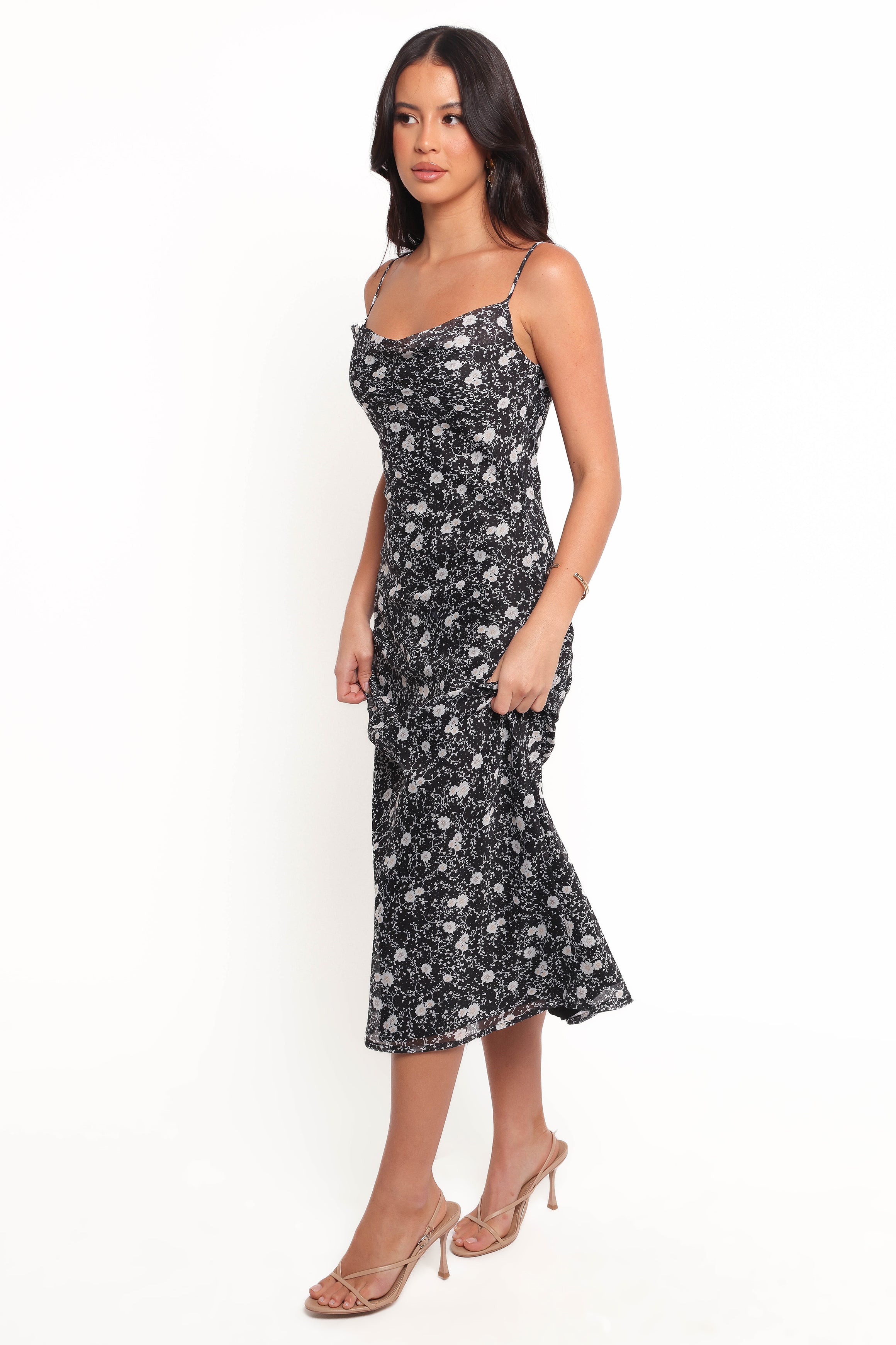 Elka Midi Dress - Floral Print Summer Dress for Women | Casual & Party Wear | Perfect for Beach, Vacation & Date Nights
