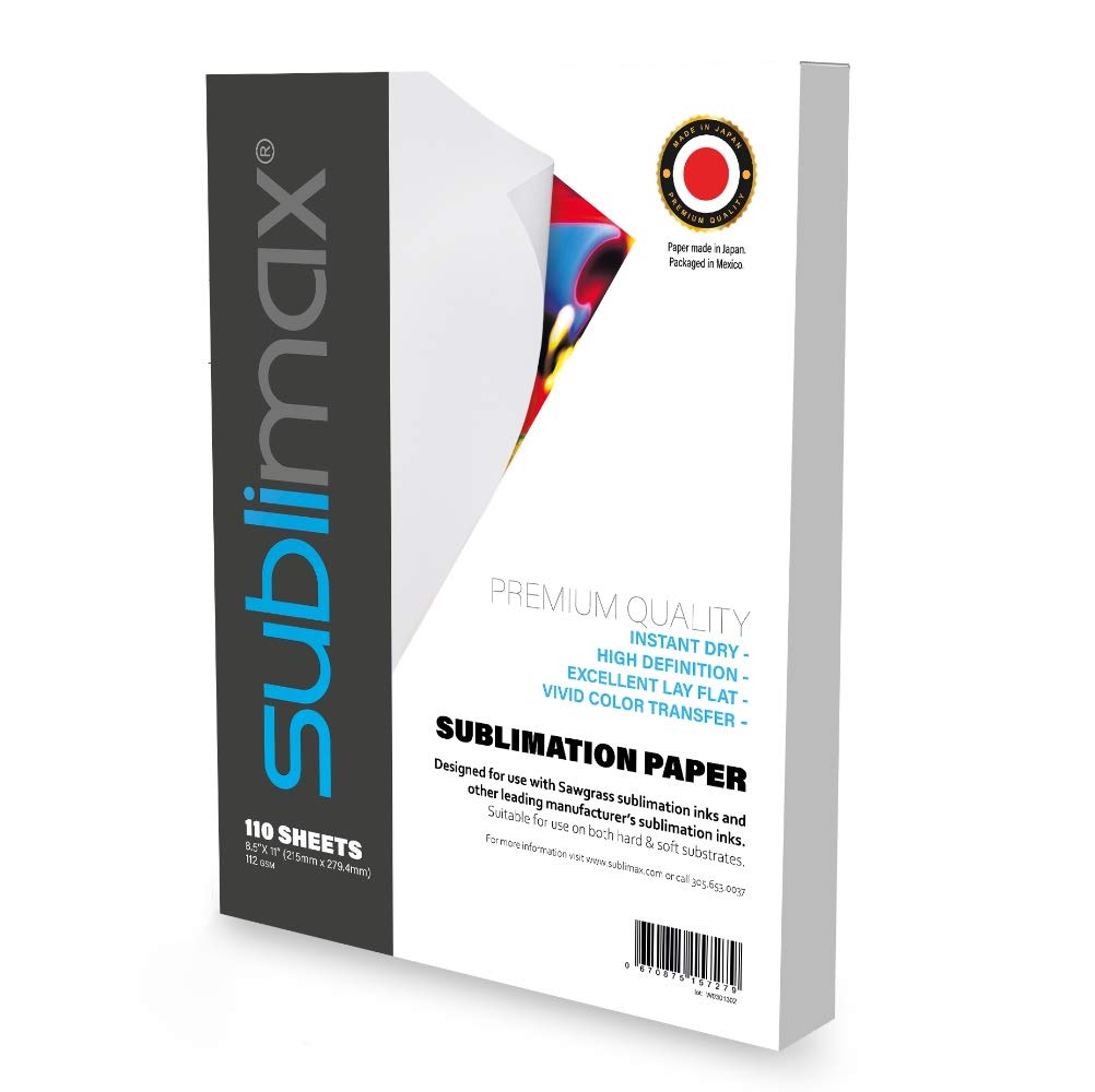 Premium Sublimation Paper 8.5x14 Inches - 550 Sheets - Sawgrass Certified - Fast Drying & Smudge Proof - Compatible with Sawgraph SG500 Printer & Sublijet UHD Ink - Perfect for Mugs, ChromaLuxe, T-Shirts & Custom Gifts - Great for DIY Crafts, Home Decor & Small Business Printing