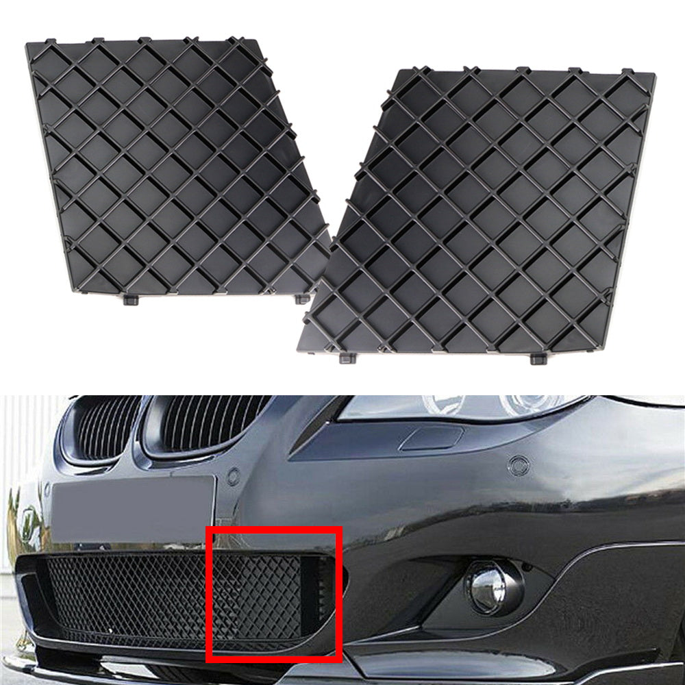 2004-2010 BMW E60 E61 5 Series M Sport Front Bumper Lower Grille Mesh Cover - Durable ABS Plastic Replacement Part - Perfect for Car Protection & Custom Styling