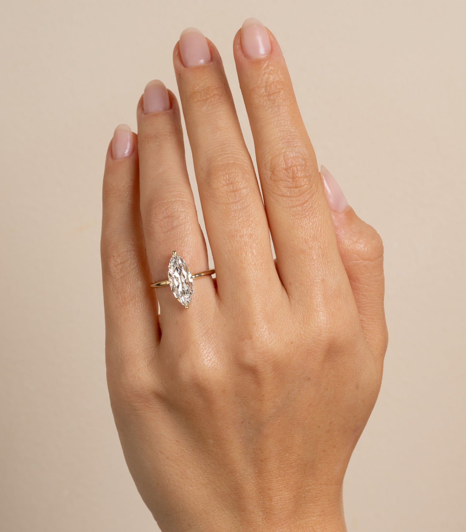 3Ct Marquise Lab Grown Diamond Engagement Ring for Women - Elegant & Unique Wedding Jewelry Gift for Brides, Anniversaries & Special Occasions