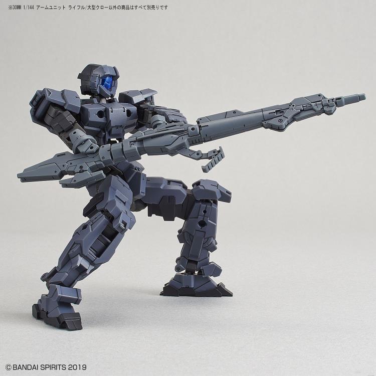 Bandai 30MM 1/144 Scale Model Kit - 30 Minutes Missions Arm Unit Rifle & Large Claw Weapon Set for Custom Builds | Perfect for Gundam & Mecha Collectors, Tabletop Battles & Display