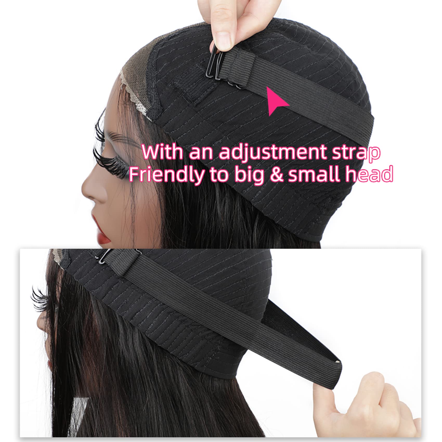 26Inch Straight Glueless Human Hair Wigs with 4X6 HD Lace Front - Pre Cut, Pre Plucked, Invisible & Comfortable for Women - Perfect for Daily Wear, Cosplay, and Quick Styling - OQ Hair Beginner Friendly Wig