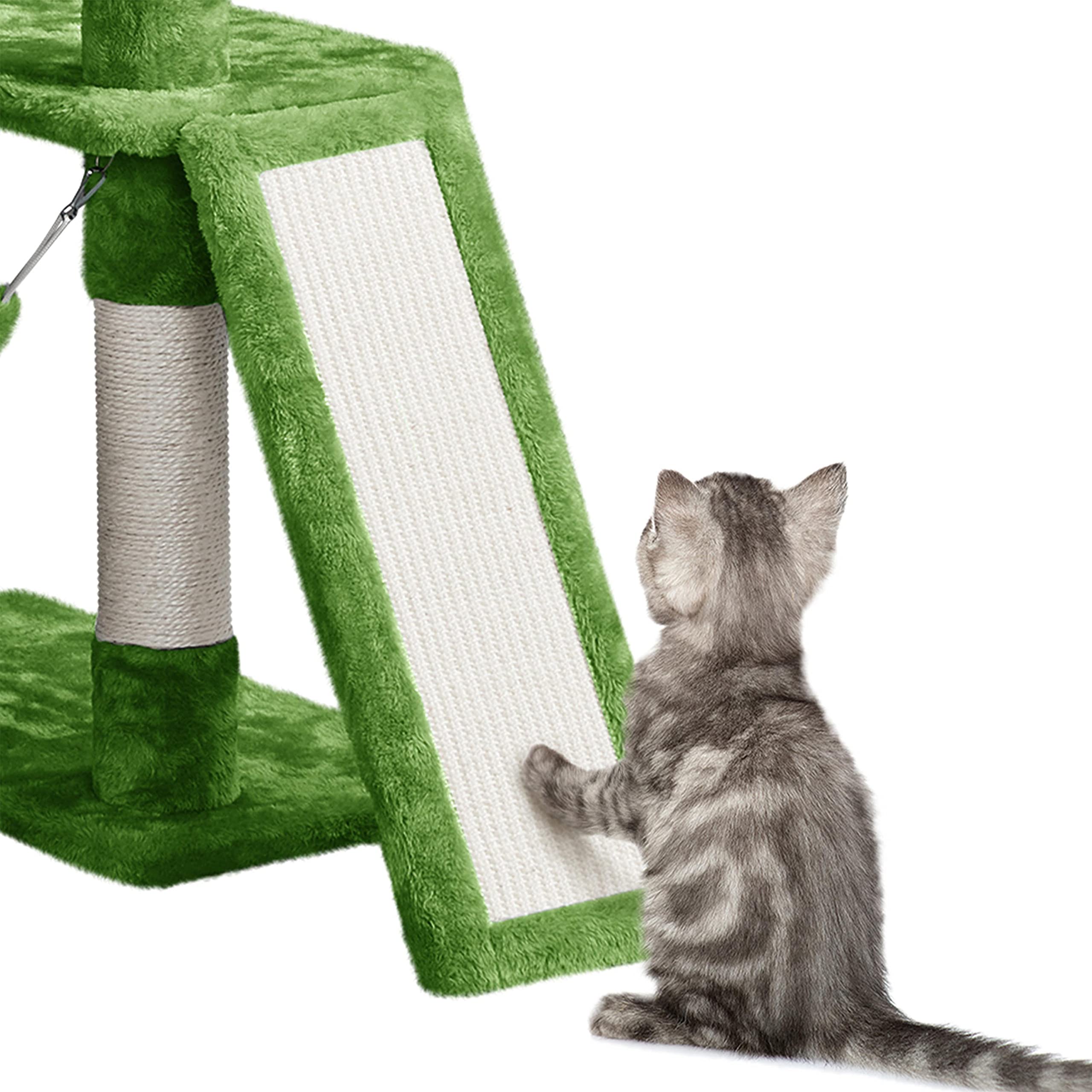 Topeakmart 63 Inch Cat Tree Tower for Indoor Cats - Multi-Level Cat Climbing Activity Center with Scratching Posts, Cozy Condo & Spacious Platforms - Perfect for Play, Exercise & Relaxation in Home or Apartment