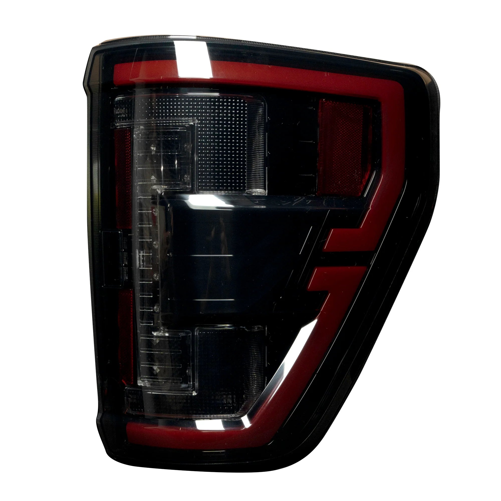 Ford F150 & Raptor 2021-2023 OLED Tail Lights with Startup Animation - Smoked Lens Replacement for OEM Halogen Lights with Blind Spot Monitoring - Upgrade for Off-Road & Night Driving