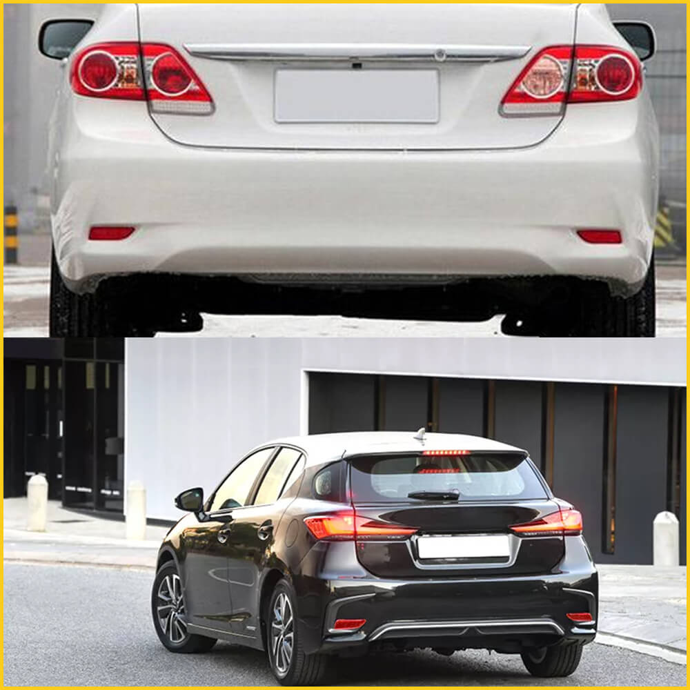 Lexus CT 200h & Toyota Corolla Rear Bumper Reflector Lamp Cover (2011-2013 Models) - Durable Replacement Part for Enhanced Night Visibility & Safety Driving