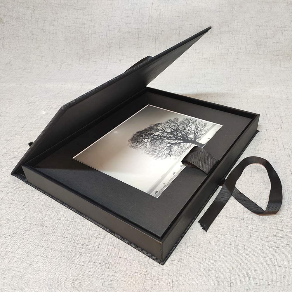 A Plus Max 5x7 Inches Black Mat Board with Backing Board & Clear Bag - 20 Pack for Picture Framing, Art Displays & Photo Preservation