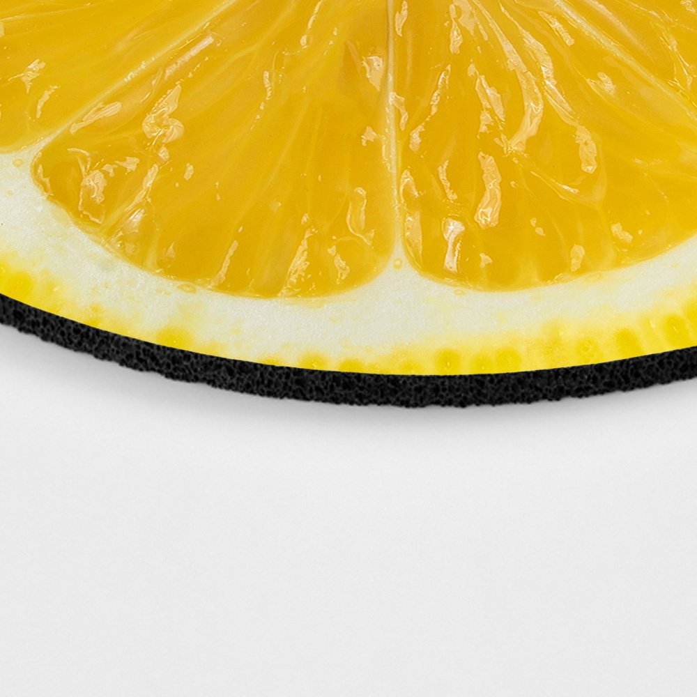 Lemon Slice Mouse Pad - Tropical Fruit Design, Vegan & Eco-Friendly, Funny Food-Themed Mousepad for Office, Gaming, and Home Workspace Use
