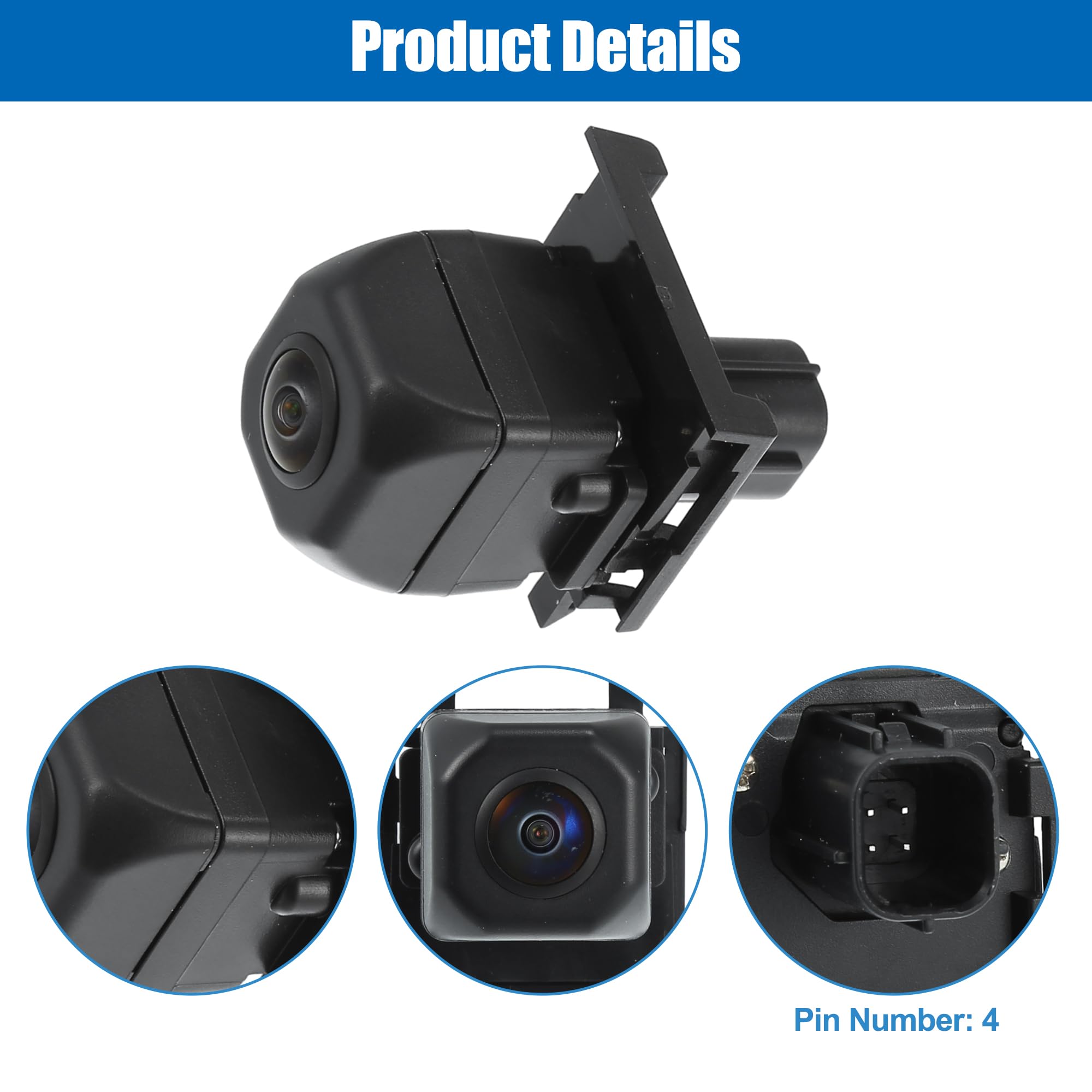 X AUTOHAUX 170° Wide Angle Rear View Backup Camera - Compatible with Toyota Hilux 2011-2015 (Part No.8679071030) | Waterproof Night Vision Parking Assist System | Perfect for Off-Roading, Tight Parking & Trailering