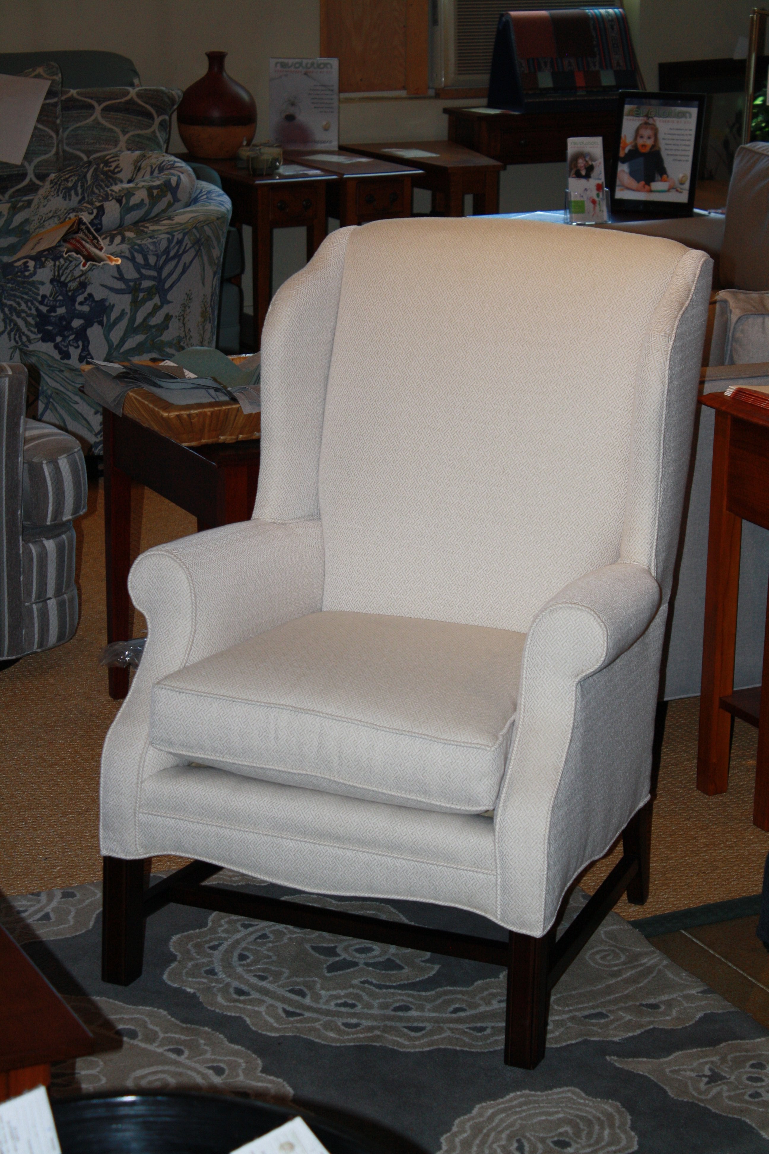 Comfortable & Supportive Small Carmel Wingback Chair - Perfect for Living Rooms, Bedrooms & Cozy Reading Nooks