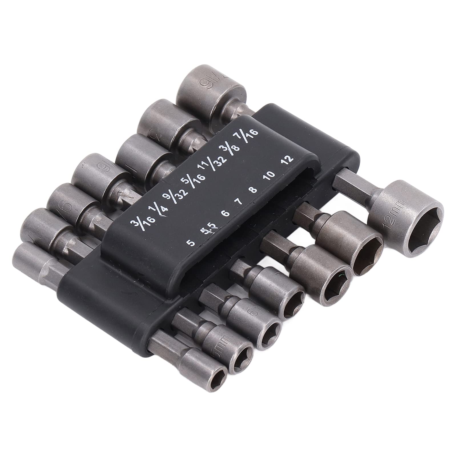High-Quality 40CR Steel Socket Adapter & Power Nut Driver Drill Set - Heat-Treated for Durability | Perfect for Home DIY, Automotive Repairs & Construction Projects