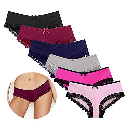 Seamless Women's Underwear - Invisible Lace Bikini Briefs with Half Back Coverage for Comfort & Support | Perfect for Everyday Wear, Yoga, and Sleep