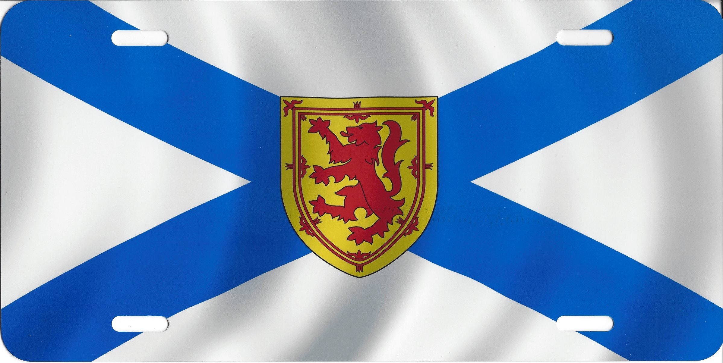 Chroma Graphics Nova Scotia Flag Airbrush License Plate - Durable Custom Metal Car Tag for Vehicles, Trucks & Motorcycles - Perfect for Travel Enthusiasts & Canadian Pride Display