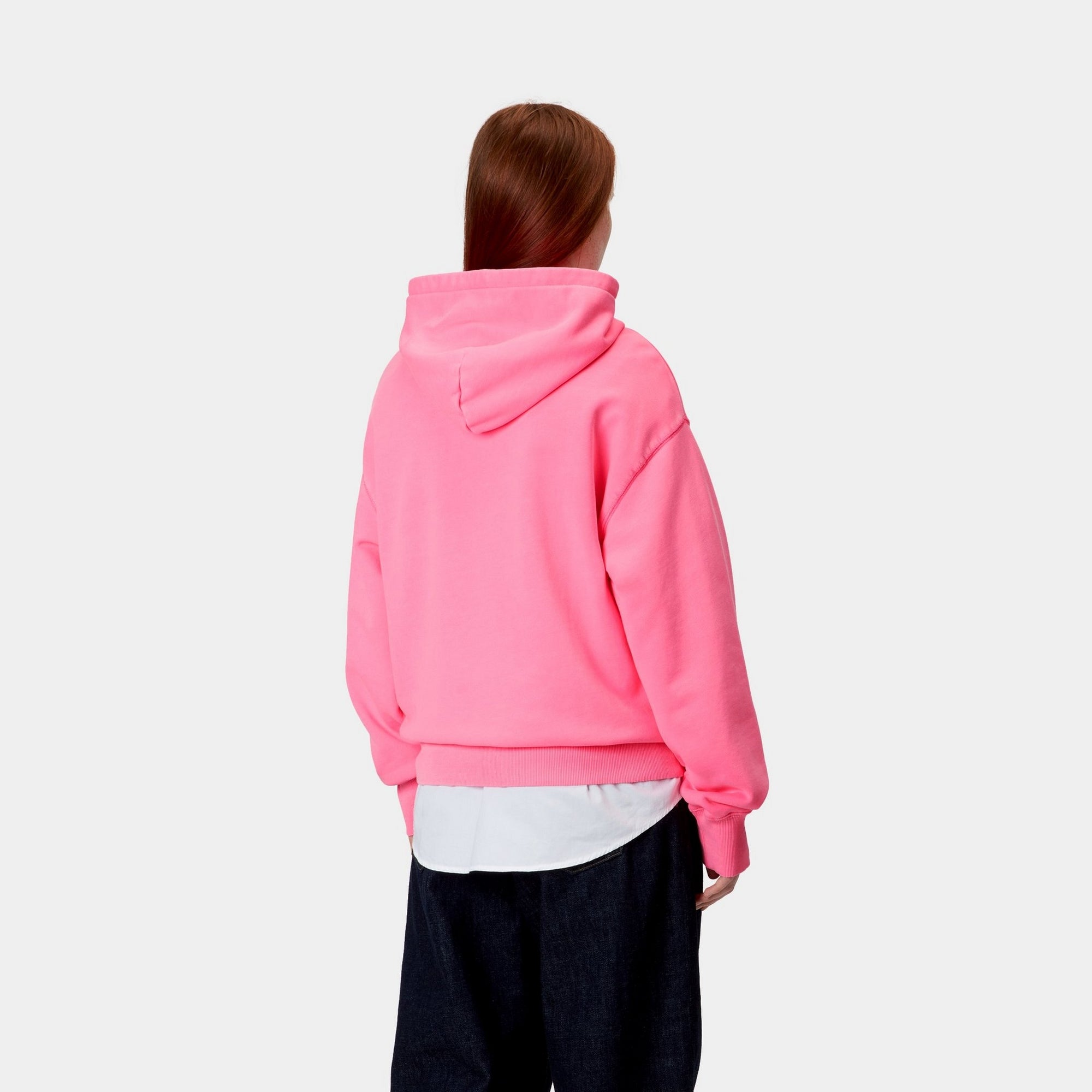 Luminous Pink Hooded Sweatshirt for Women - Reflective & Cozy Pullover for Running, Jogging, and Nighttime Outdoor Activities