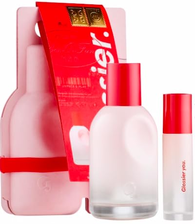 Glossier You Limited Edition Holiday Gift Set - Eau de Parfum Spray (1.7oz/50ml) & Travel Rollerball (0.27oz/8ml) | Perfect for Gifting, Travel & Everyday Fragrance