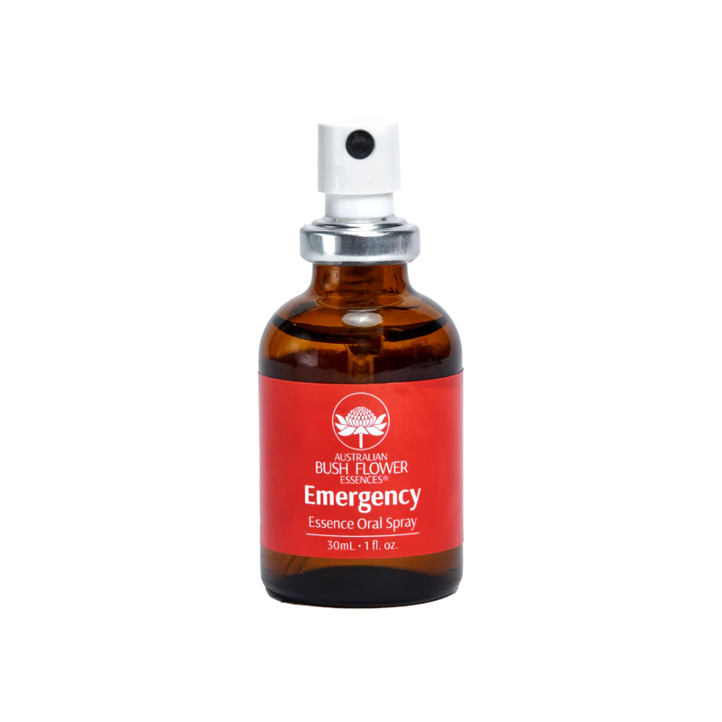 Australian Bush Flower Emergency Oral Spray - Natural Stress Relief & Emotional Support - Fast-Acting Herbal Remedy for Anxiety, Panic Attacks & Nervousness - Use at Home, Work or Travel